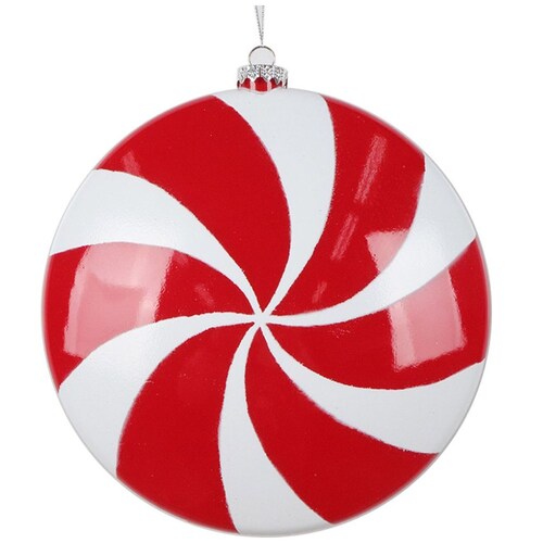 Esfera Plana Carmelo Rojo Y Blanco 20Cm Gto