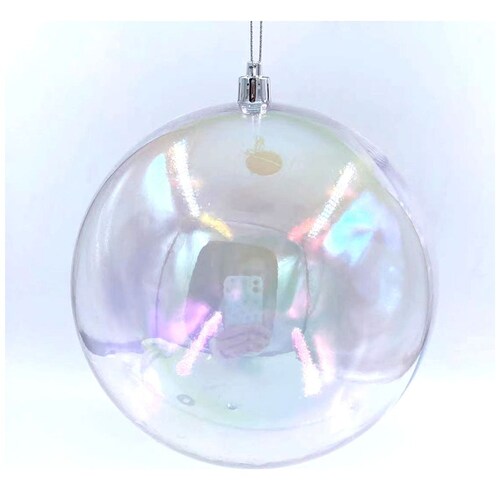 Esfera Transparente Iridiscente 15Cm Gto
