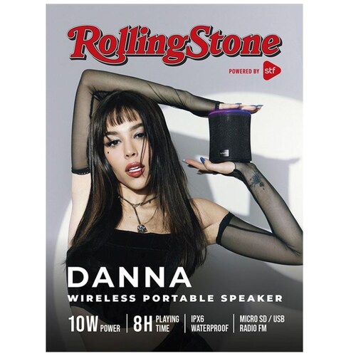 Bocina Bluetooth Rolling Stone 10W con Luz Led