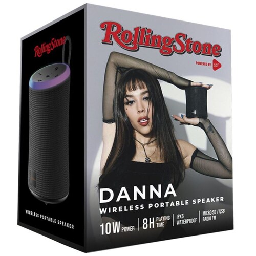 Bocina Bluetooth Rolling Stone 10W con Luz Led