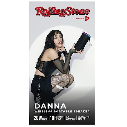 Bocina Bluetooth Rolling Stone 20W con Luz Led