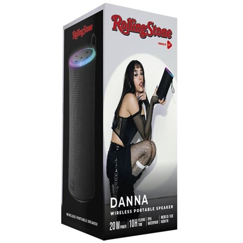 Bocina Bluetooth Rolling Stone 20W con Luz Led