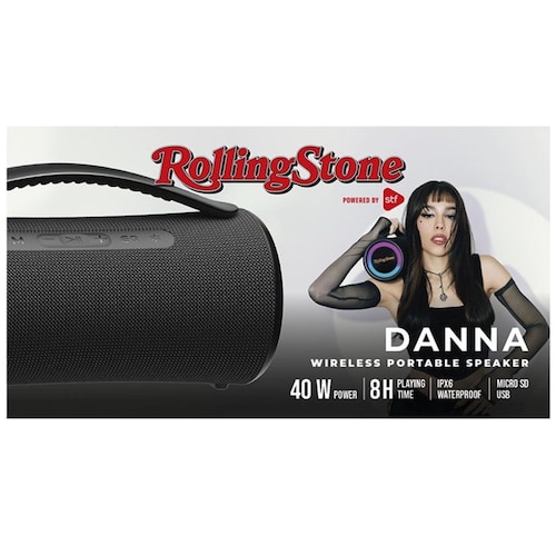 Bocina Bluetooth Rolling Stone 40W con Luz Led