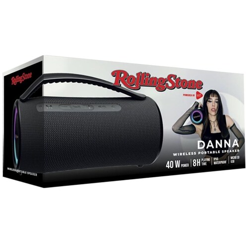 Bocina Bluetooth Rolling Stone 40W con Luz Led