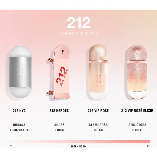 Eau de Parfum Carolina Herrera 212 Vip Rosa© Elixir 80Ml para Mujer