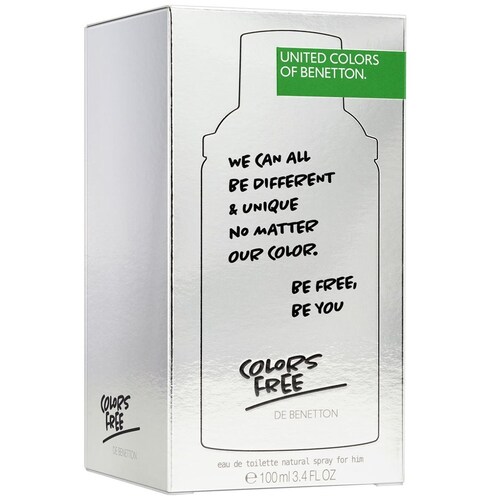 Eau de Toilette Benetton United Colors Free For Him 100 Ml para Hombre