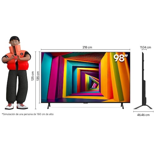 Pantalla LG 98 Pulgadas 4K Uhd Thinq Ai 98Ut9