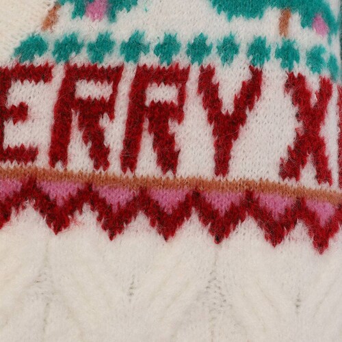 Suéter Navideño con Pino para Mujer Talla Extra Fukka