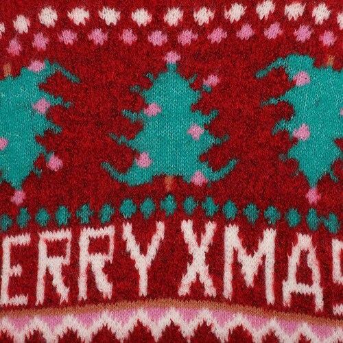 Suéter Navideño con Pino para Mujer Talla Extra Fukka