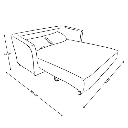 Sofá Cama Kanu Gris
