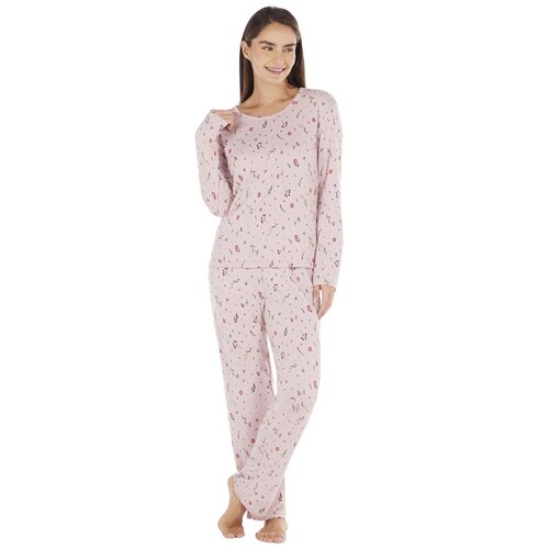Pijama de Manga Larga para Mujer Tops & Bottoms