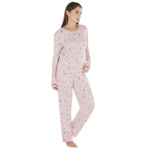 Pijama de Manga Larga para Mujer Tops & Bottoms