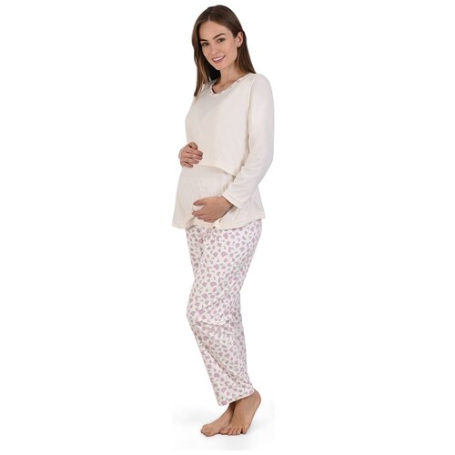 Pijama Manga Larga con Maternidad para Mujer Night Stars