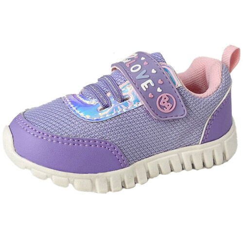 Tenis con Velcro 13-18 Morado Bubble Gummers para Niña