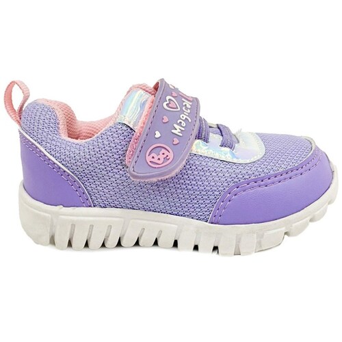 Tenis con Velcro 13-18 Morado Bubble Gummers para Niña