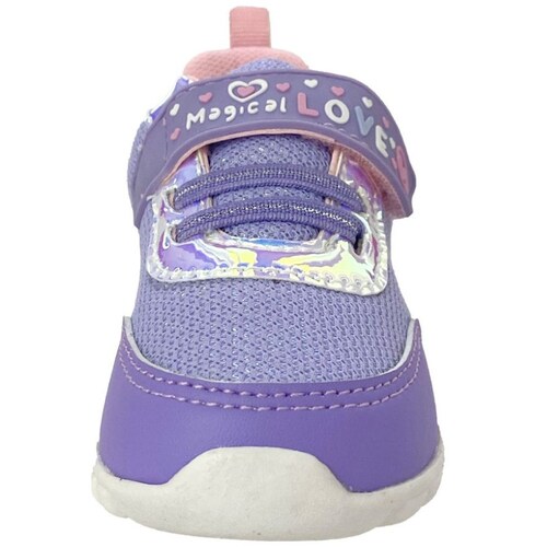 Tenis con Velcro 13-18 Morado Bubble Gummers para Niña