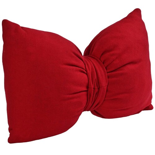 Cojín Forma Moño Liso Color Rojo Home Nature