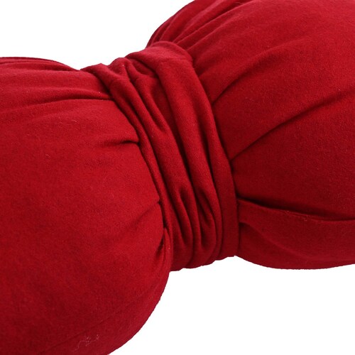 Cojín Forma Moño Liso Color Rojo Home Nature