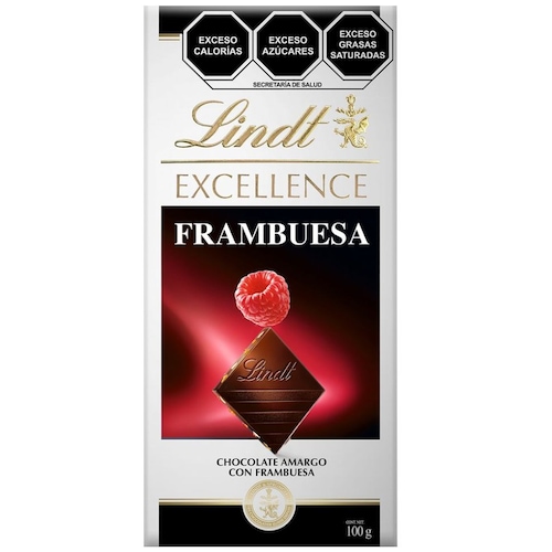 Barra de Chocolate Amargo con Frambuensa Lindt 100G