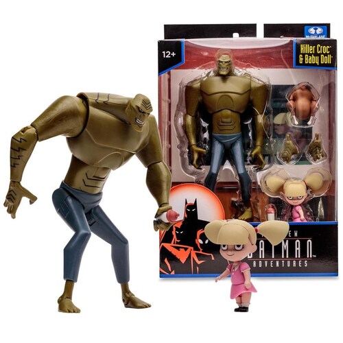 Figura 6" Killer Croc con Baby Doll (The New Batman Adventures Wv1)