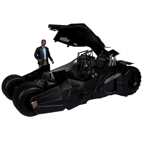 Vehículo Tumbler con Lucius Fox (The Dark Knight)(Gold Label) Spin Master