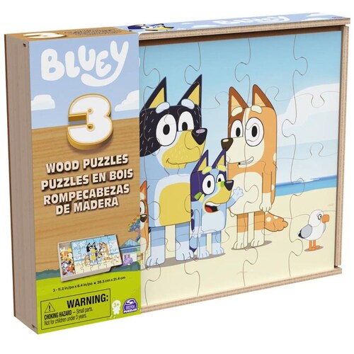 Rompecabezas Madera Bluey 3 Pack Spin Master