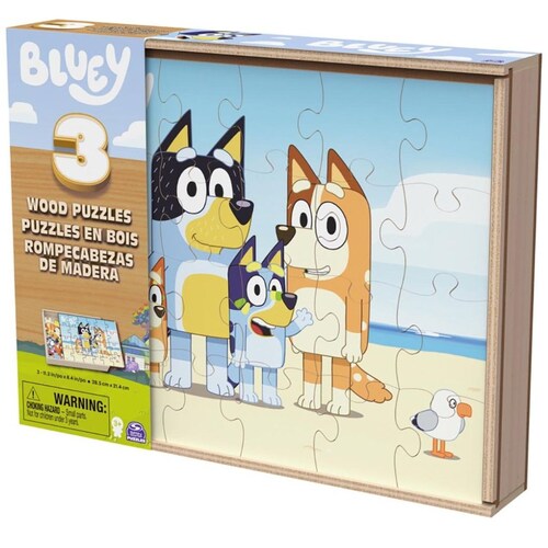 Rompecabezas Madera Bluey 3 Pack Spin Master