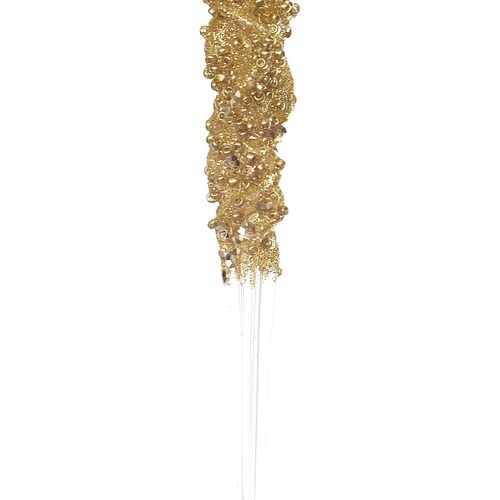 Colgante Estaca de Hielo con Diamantina Oro 20 Cm Regency