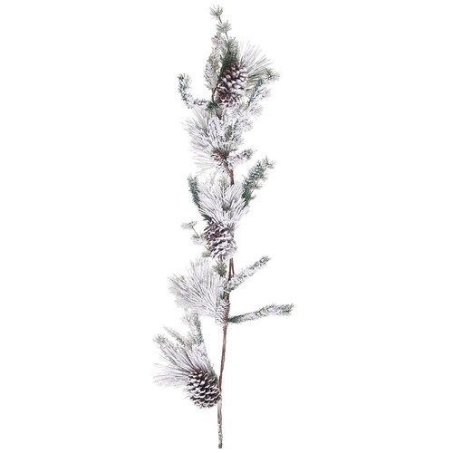 Guirnalda con Ramas de Pino Y Piñas Nevadas 120 Cm Regency