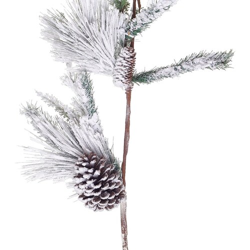 Guirnalda con Ramas de Pino Y Piñas Nevadas 120 Cm Regency