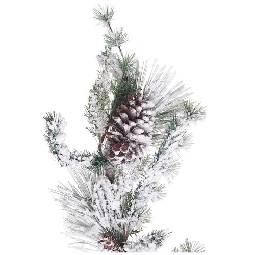 Guirnalda con Ramas de Pino Y Piñas Nevadas 120 Cm Regency