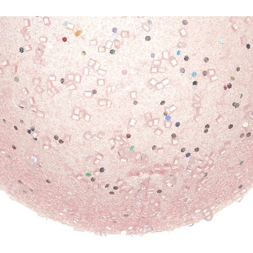 Esfera Rosa Escarchada 20 Cm Regency