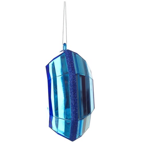 Colgante Gema de Acrílico Azul Zafiro 15 Cm Regency