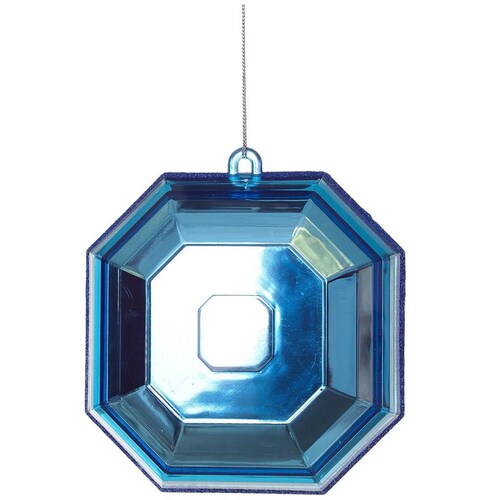 Colgante Gema de Acrílico Azul Zafiro 15 Cm Regency