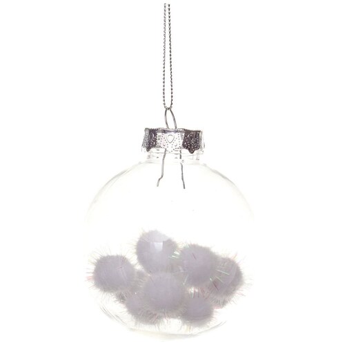 Esfera de Plástico Transparente 8 Cm Atlas Global