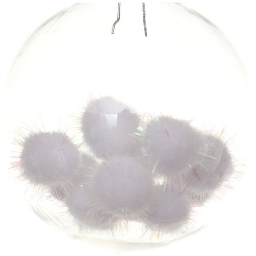 Esfera de Plástico Transparente 8 Cm Atlas Global