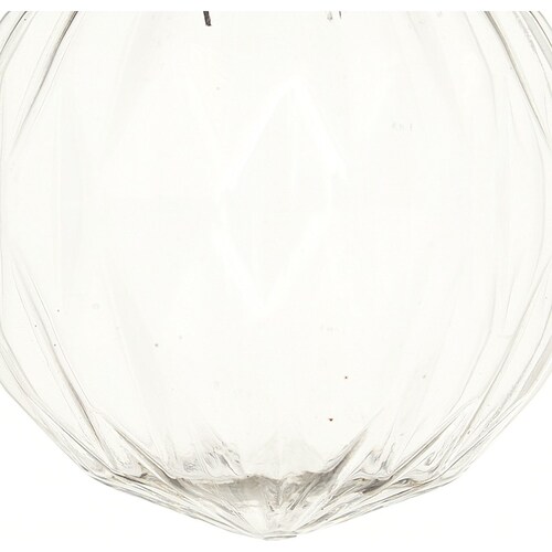 Esfera de Plástico Transparente Diamante 8 Cm Atlas Global