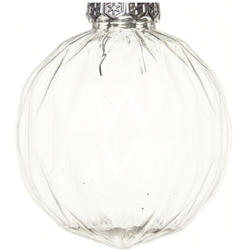 Esfera de Plástico Transparente Diamante 8 Cm Atlas Global