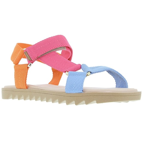 Sandalia Flat Ajuste Velcro para Mujer Moleca