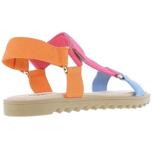 Sandalia Flat Ajuste Velcro para Mujer Moleca