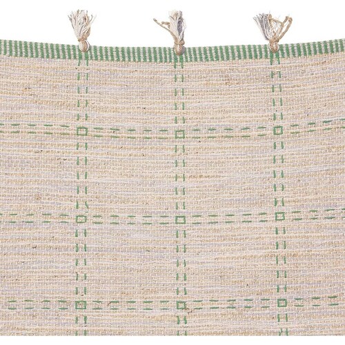 Tapete Artesanal 60X90 Cuadros Verde Home & Details