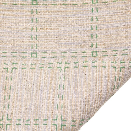 Tapete Artesanal 60X90 Cuadros Verde Home & Details