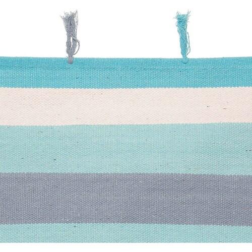 Tapete Artesanal 60X90 Franjas Azul Home & Details