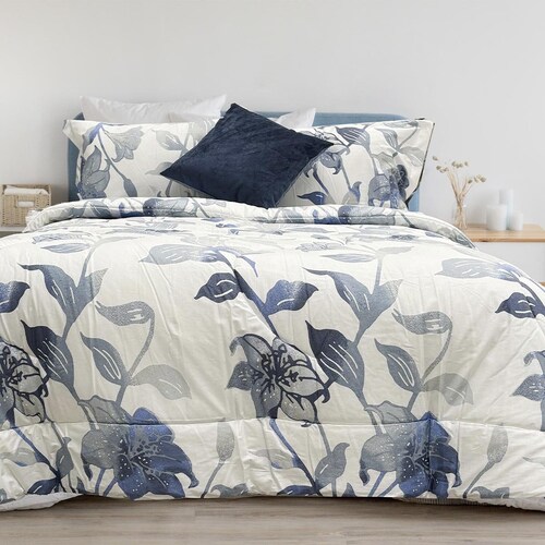 Edredón Matrimonial -Queen Size Spring Wind 100% Algodón Home Nature