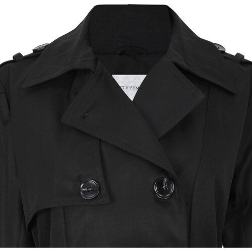 Gabardina Cruzada con Cinturón para Mujer City Femme