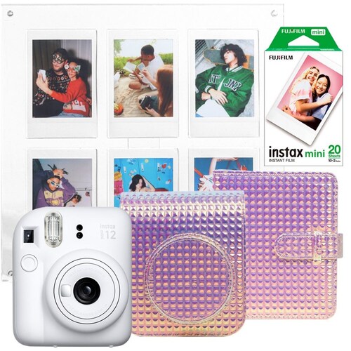 Paquete Cámara Fujifilm Mini 12 Blanca + Accesorios