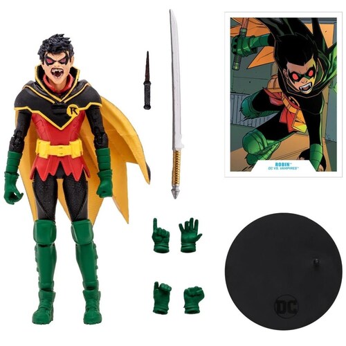 Figura 7" Damian Wayne Robin (Dc Vs Vampiros)(Gold Label)
