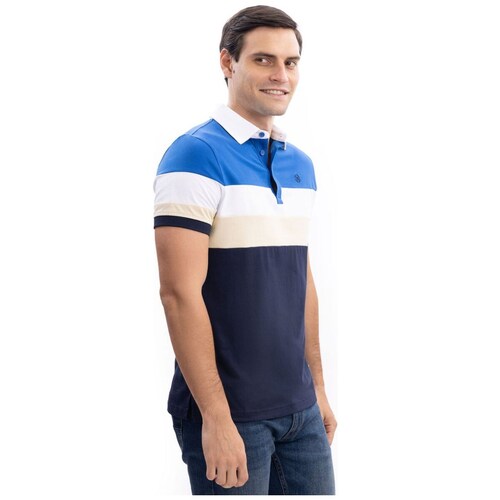 Playera Polo Bloques de Color para Hombre Nautica Jeans Co