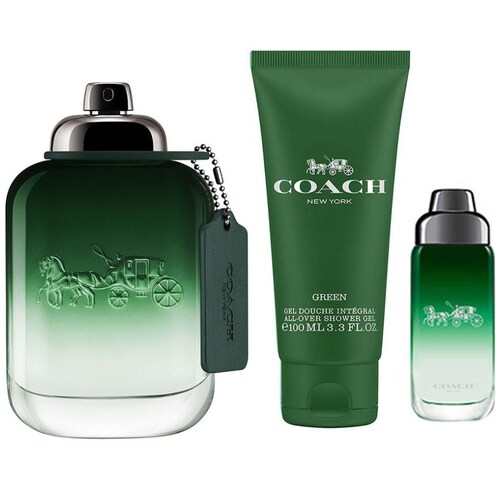 Estuche para Hombre Green Edt 100 Ml+ Shower Gel 100 Ml + Edt 15 Ml Coach