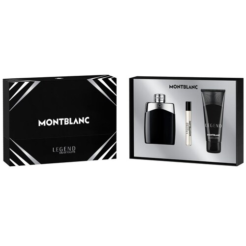 Eau de Toilette Estuche Montblanc Legend 100 Ml +  7.5 Ml + Gel de Baño 100 Ml para Hombre